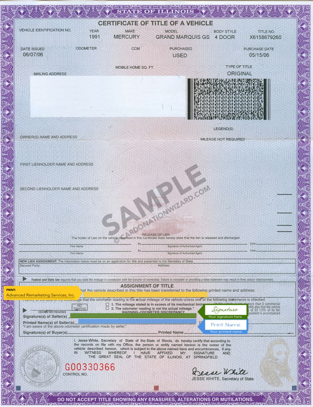 illinois vehicle registration